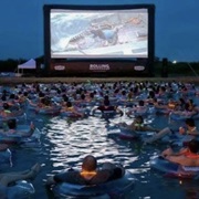 Poolside Movie Night