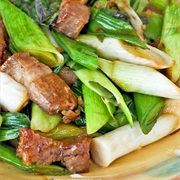Roast Pork With Braised Leeks