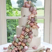Wedding Cake With Macarons