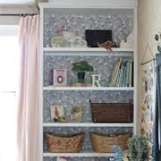 Fabric Back in Bookshelf