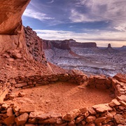 False Kiva, Canyonlands National Park, Utah, USA