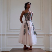 Fabric Ties Hanging off Bodice