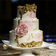 Cake With Gilded Accents