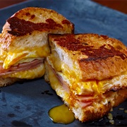 Fried Egg and Ham Sandwich