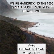 #780 All My Life by Lil Durk Featuring J. Cole