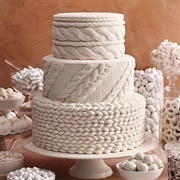 Braid Decor on Wedding Cake