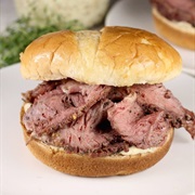 Smoked Roast Beef Sandwich