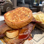 Sliced Texas Beef Brisket Sandwich
