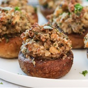 Sage-Stuffed Mushroom