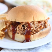 Pulled Pork Barbecue Sandwich