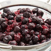 Defrosted Blueberries