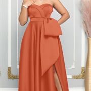 Bridesmaid Dress With Hip Bow