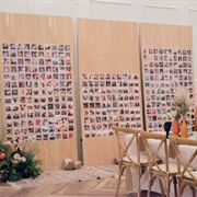 Gallery Wall or Collage Display at Wedding