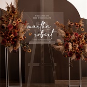 Acrylic Wedding Sign