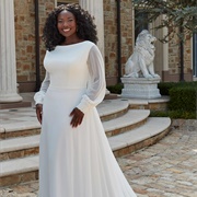 Sheer Sleeves on Wedding Dress