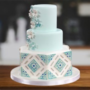 Tile Decorated Cake
