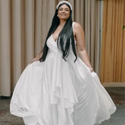 Silk Charmeuse Wedding Dress