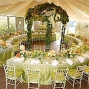 Circular Table Layout at Wedding
