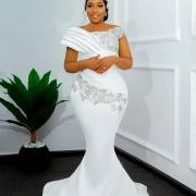 Diagonal Beading Around Waist/Hips