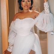 Statement Sleeves on Wedding Dress