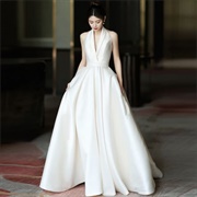 Shawl Collar on Wedding Dress