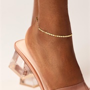 Anklet on Bridesmaid