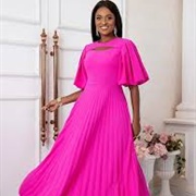 Cut-Out Neckline Bridesmaid Dress