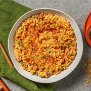 Creamy Cajun Spiced Chorizo Orzo With Peas and Toasted Breadcrumb