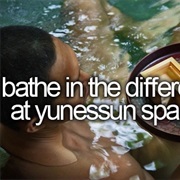 Bathe in a Different Drinks at Yunessun Spa in Japan