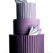 Cake With Stripes in Different Directions