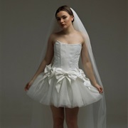 Tutu Skirt on Wedding Dress