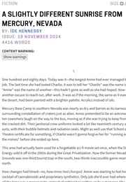 A Slightly Different Sunrise From Mercury, Nevada (Íde Hennessy)