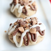 Frosted Toffee Cookies