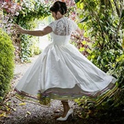 Metallic Edged Layer Under Skirt