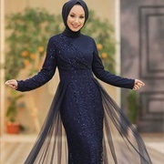 Navy Blue Wedding Dress