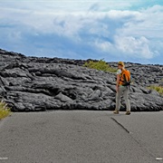 End of Chain of Craters Road, Hawaii