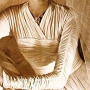 Crossed, Ruched High V-Neck