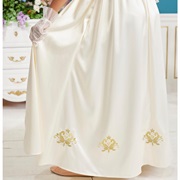 Non-Floral Decor Ringing Bottom of Skirt