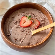 Cinnamon, Chocolate, Strawberry, and Cream Cheese Yogurt Bowl