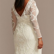 Scroll Pattern Lace for Wedding Dress