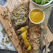 Nut-Crusted Flank Steak