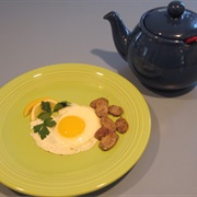 Shad Roe and Fried Eggs