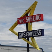 Vic Suhling Gas Station Sign