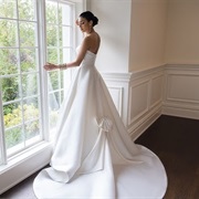 Bow Near Bottom of Back of Skirt