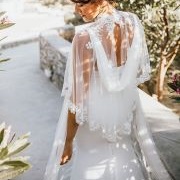 Layered Cape With Back Draping