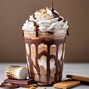 Mocha Boba Tea With Huckleberry Boba