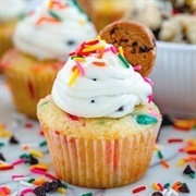 Chocolate Chip Cookie Dough Cupcake