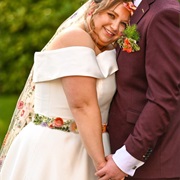 Embroidered Belt With Wedding Dress