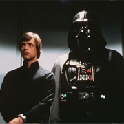 Luke Skywalker and Darth Vader