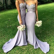 Sweep Train on Bridesmaid Dress